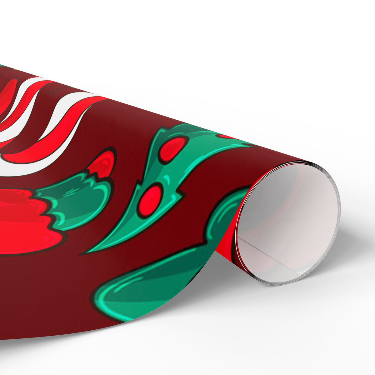 Candy Canes & Highland Cheer Christmas Wrapping Paper