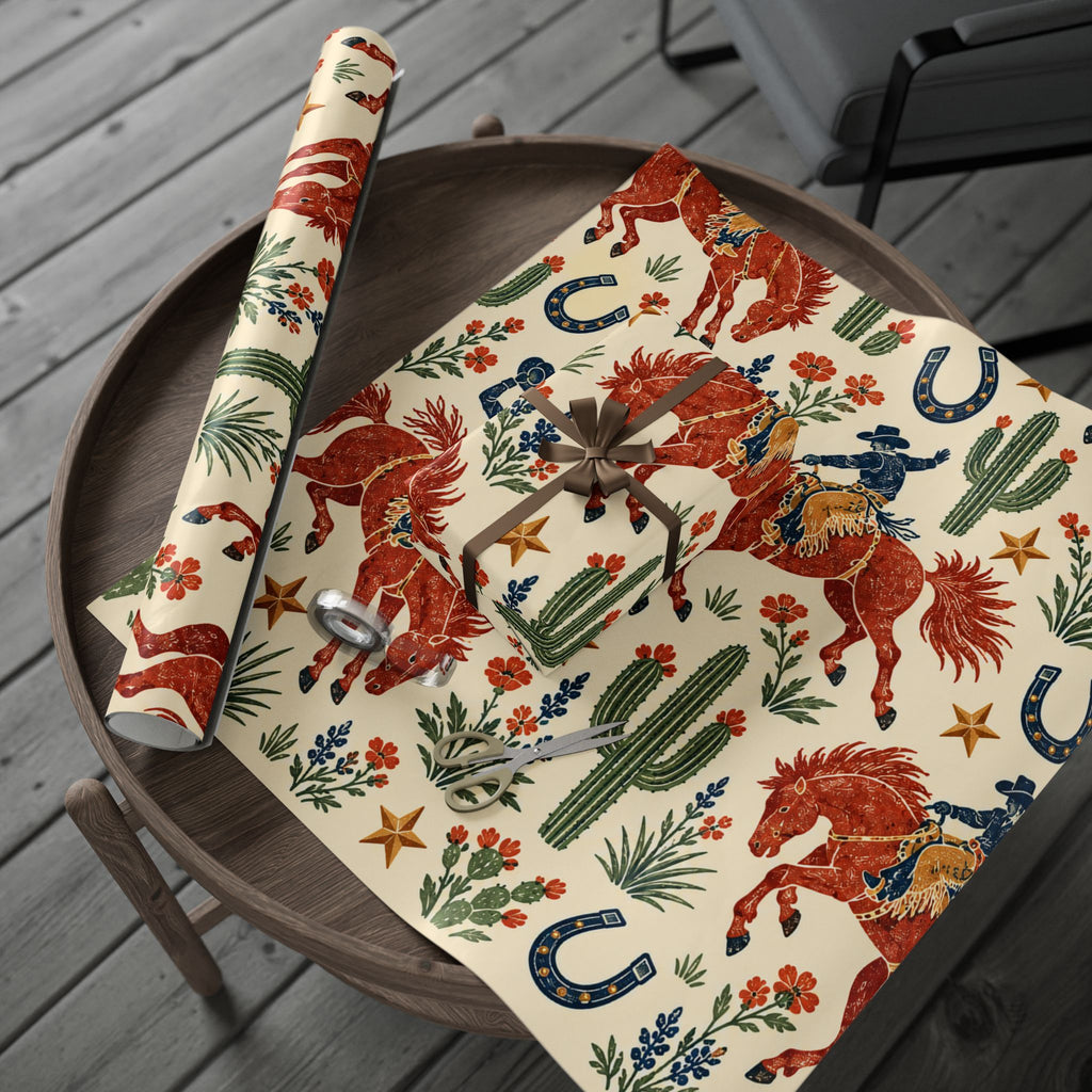 Desert Bronc Rodeo Wrapping Paper