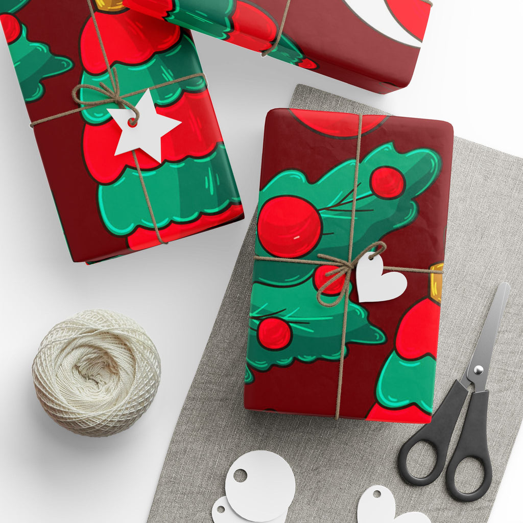 Candy Canes & Highland Cheer Christmas Wrapping Paper