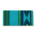 Firecracker 36x34 New Zealand Wool Saddle Blanket TURQ GREEN