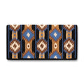 Two X Two 38inx34in New Zealand Wool Saddle Blanket NAVY TAN BLUE