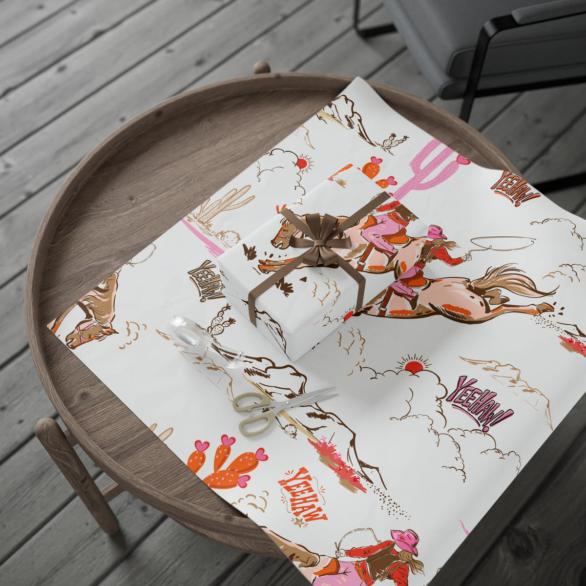 Yee-Haw, Cowgirl! Western Wrapping Paper