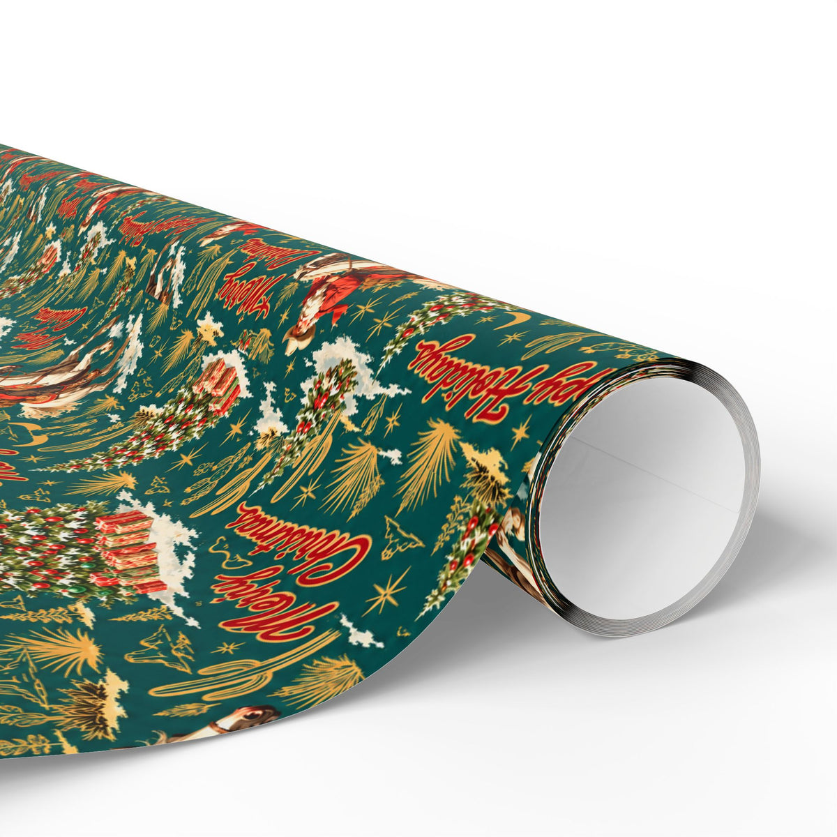 Cowboy Santa Western Christmas Wrapping Paper