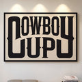 Cowboy Up Western Print in Black Ink