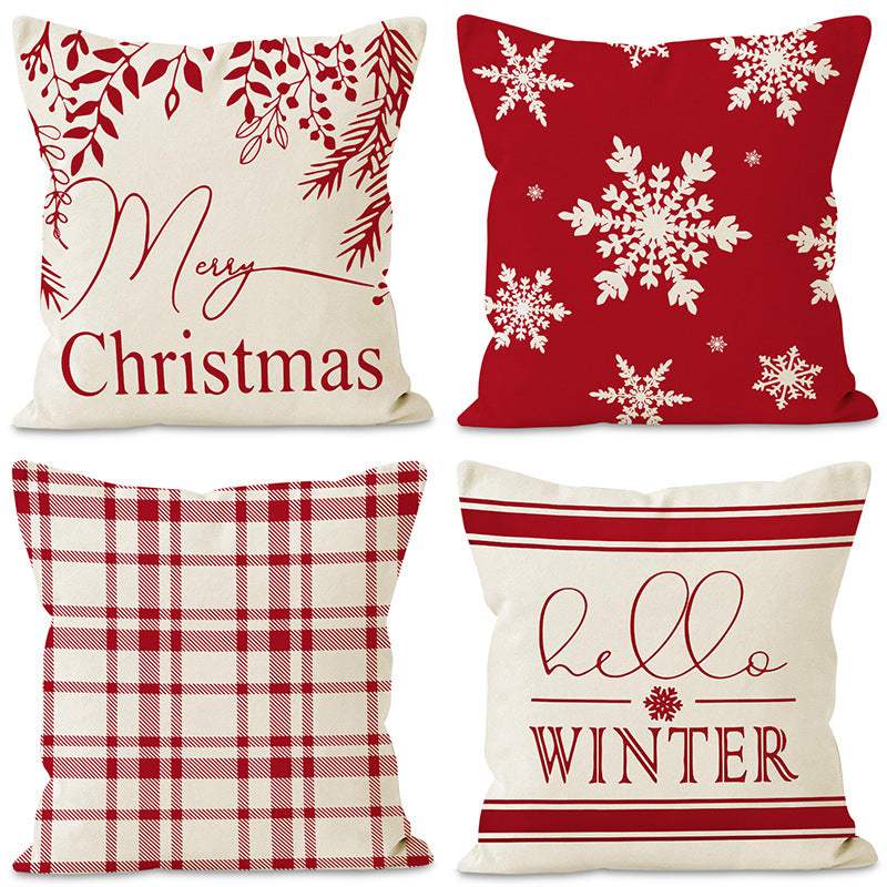 Christmas Snowflake Pillow Cover