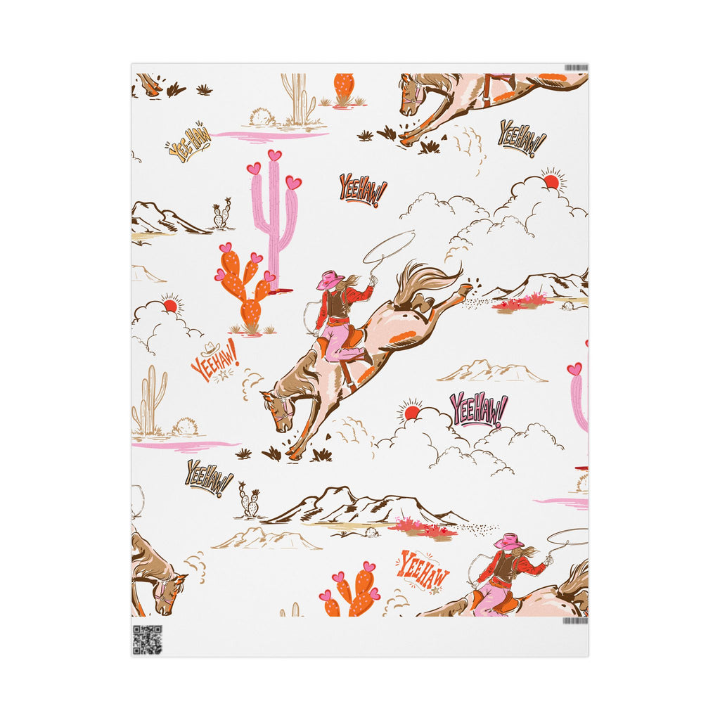 Yee-Haw, Cowgirl! Western Wrapping Paper
