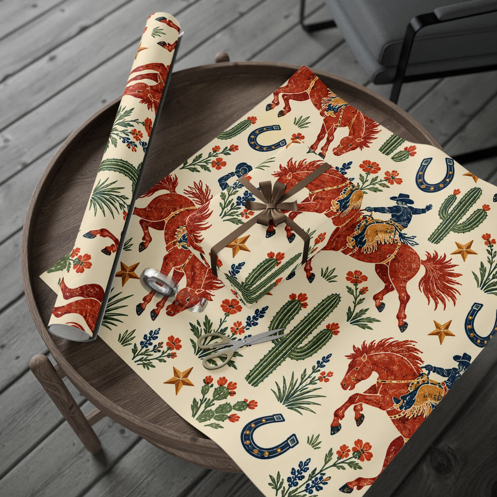 Desert Bronc Rodeo Wrapping Paper