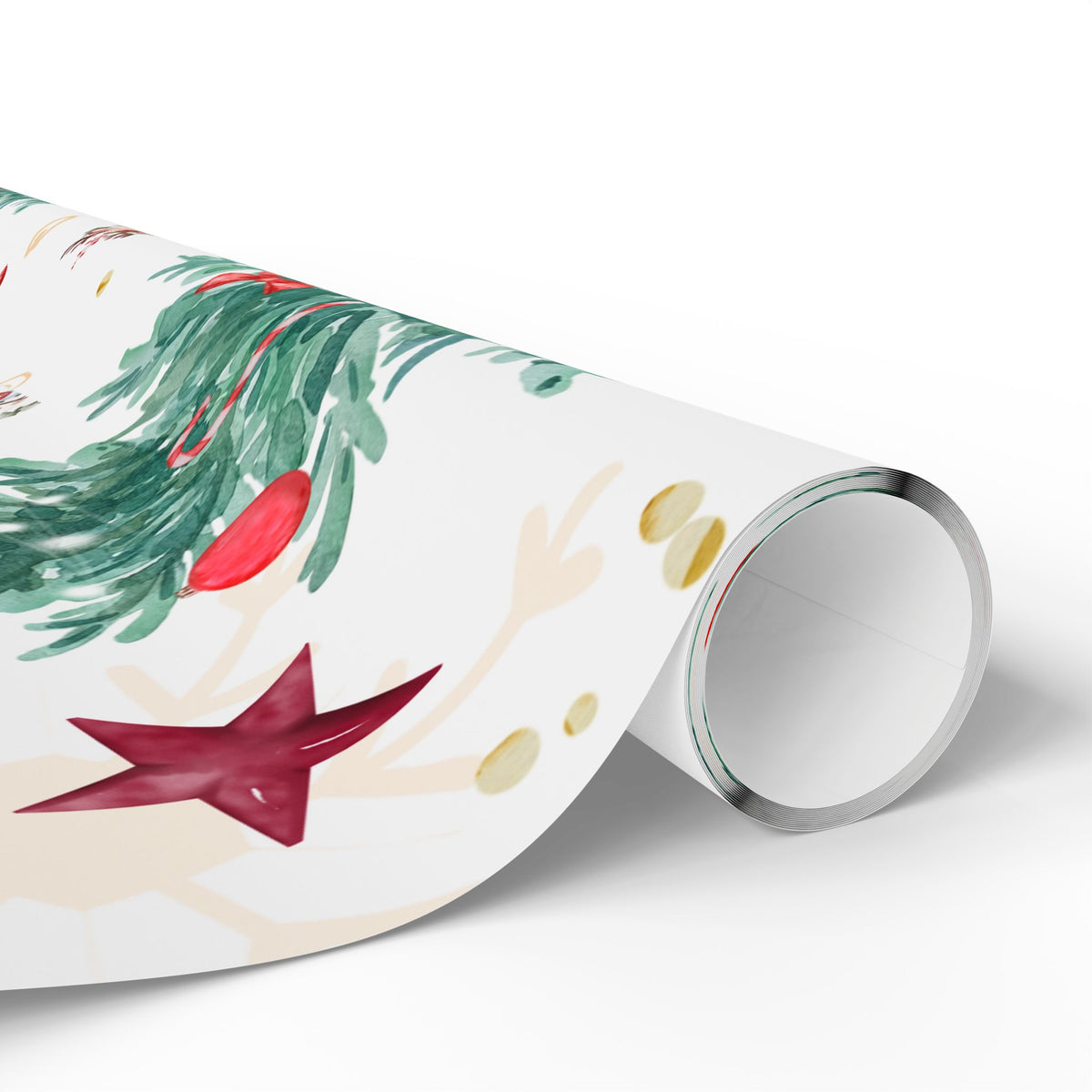Snowmen & Evergreen Wishes Christmas Wrapping Paper