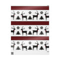Plaid Tidings! Deer & Buffalo Check Christmas Wrapping Paper