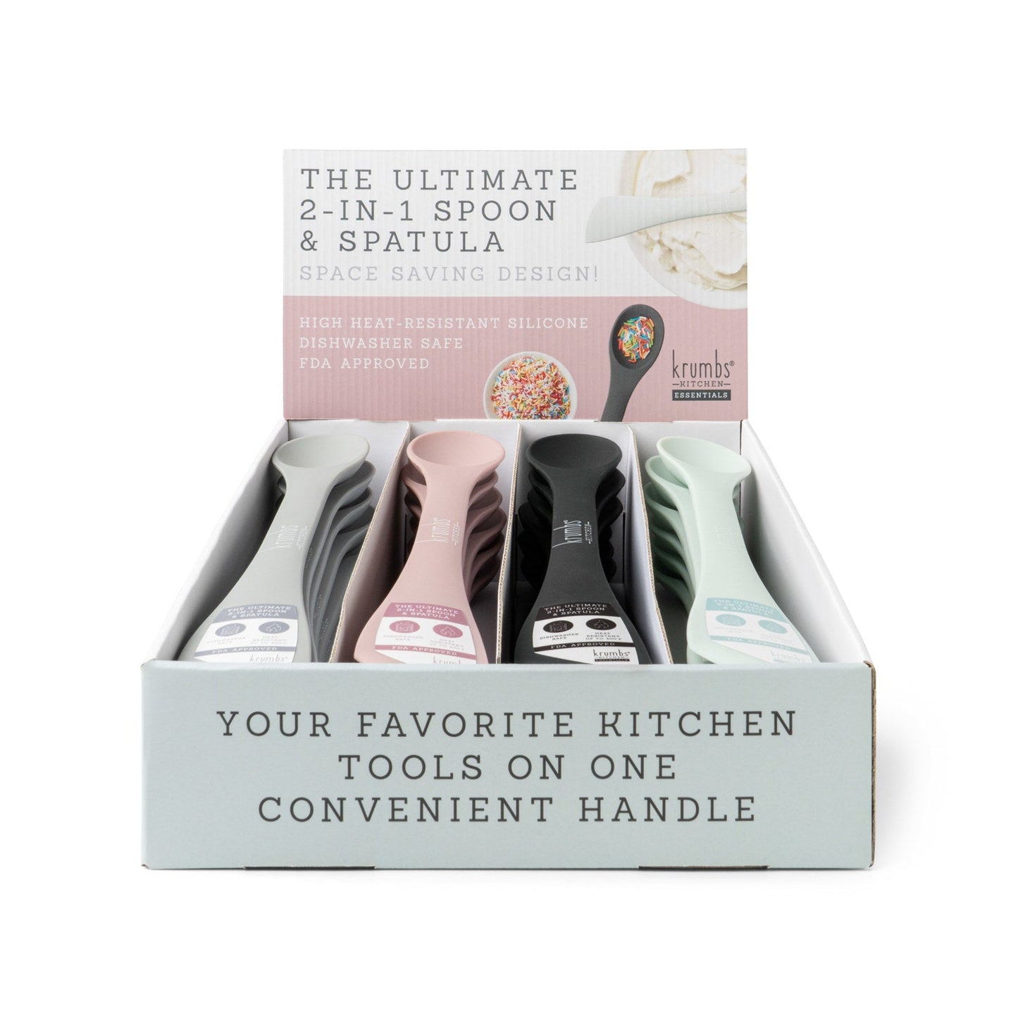 Krumbs Kitchen The Ultimate 2-in-1 Spoon & Spatula - Black