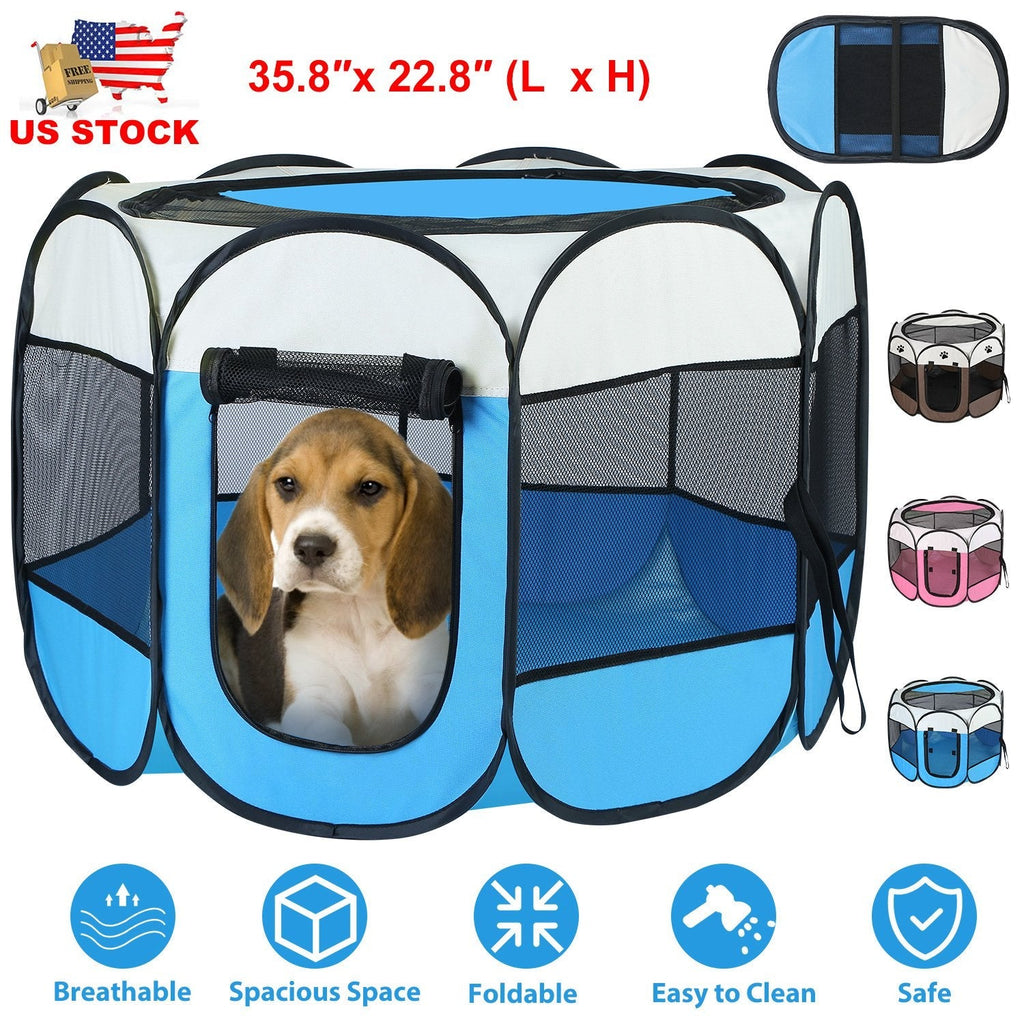 Portable Foldable Pet Tent Exercise Pen