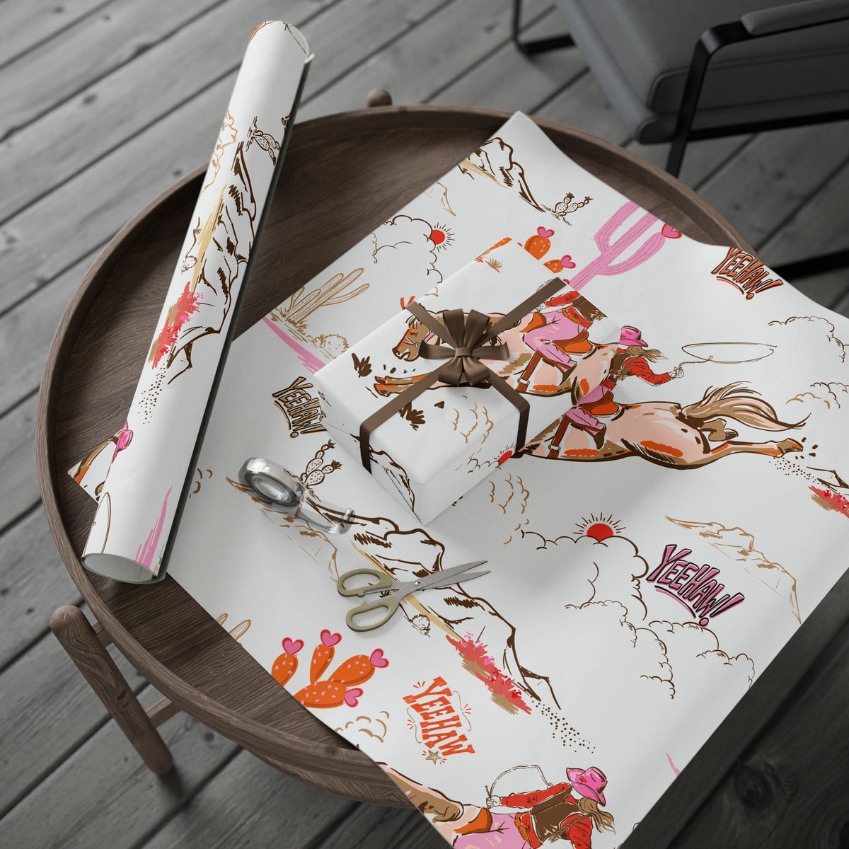 Yee-Haw, Cowgirl! Western Wrapping Paper
