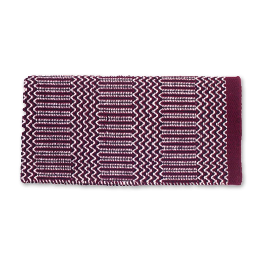 Double Weave 32x64 Acrylic Blend Saddle Blanket Burgundy