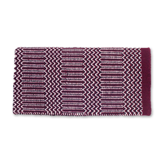 Double Weave 32x64 Acrylic Blend Saddle Blanket Burgundy