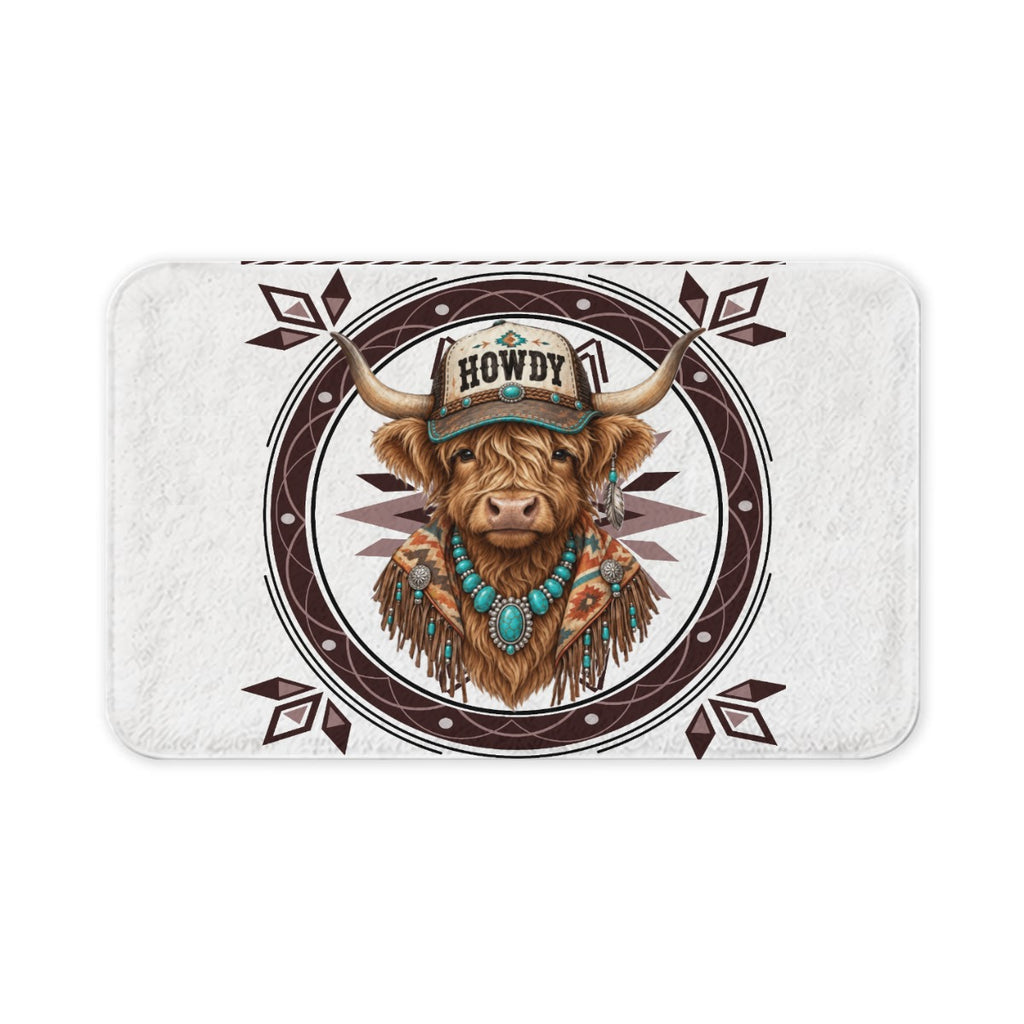 Highland Cow Western Mat