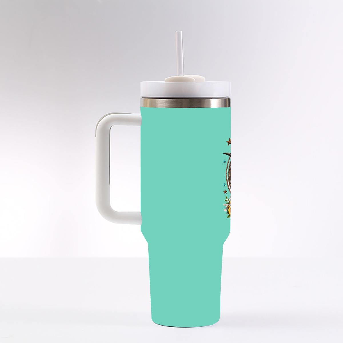 Can't Be Tamed – 40 oz Western Turquoise Tumbler