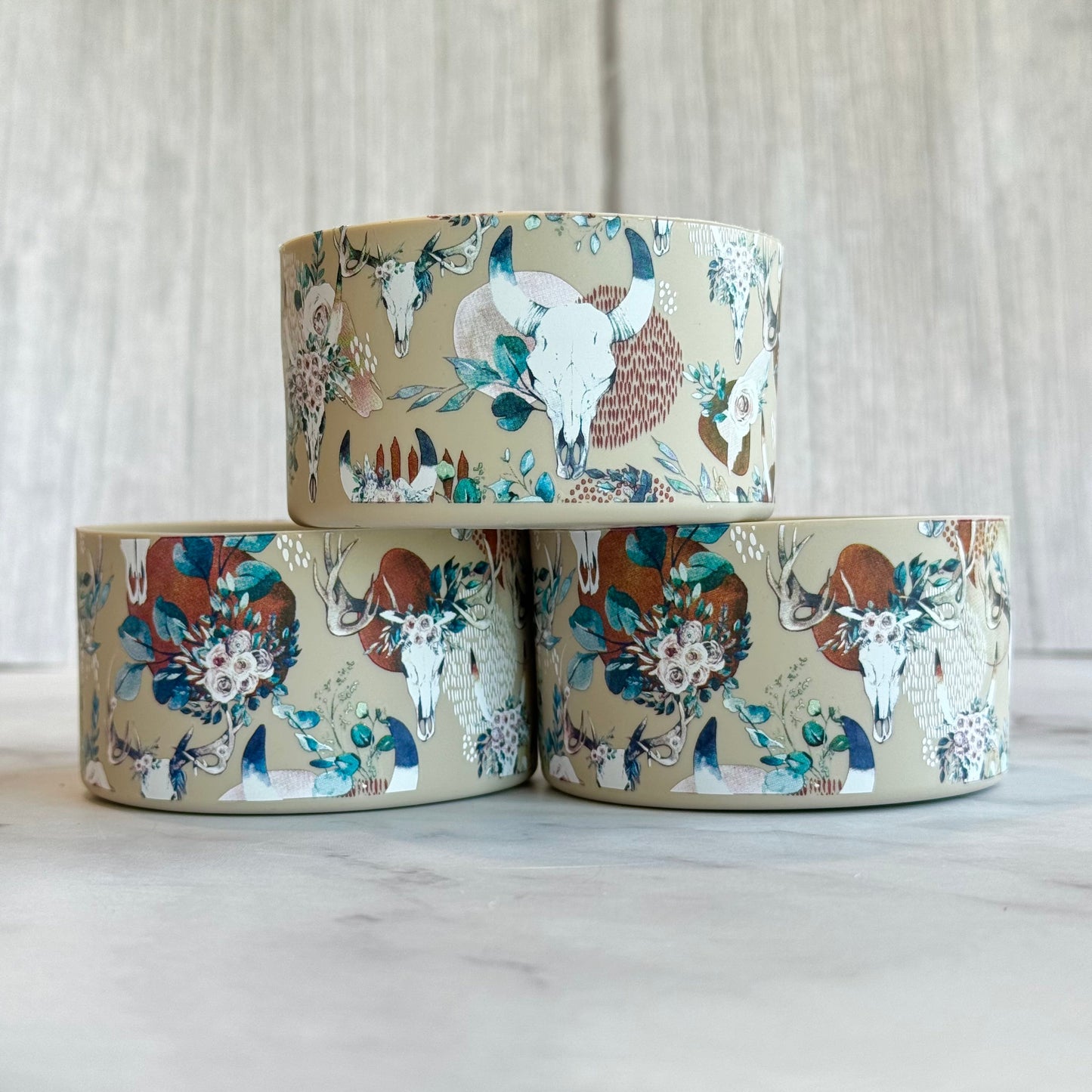 BOHO ANTLER  Boot  Brown floral