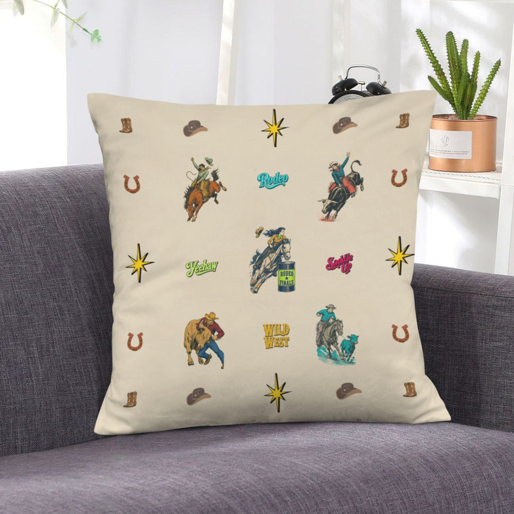 Baha Ranch The Last Round Up Throw Pillow