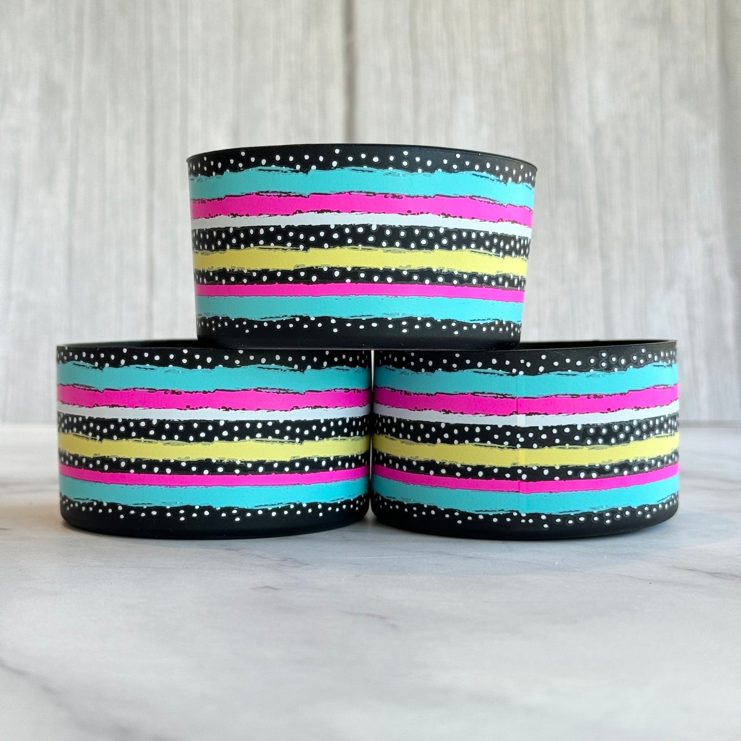 WILD STRIPES  Boot  Blue pink black