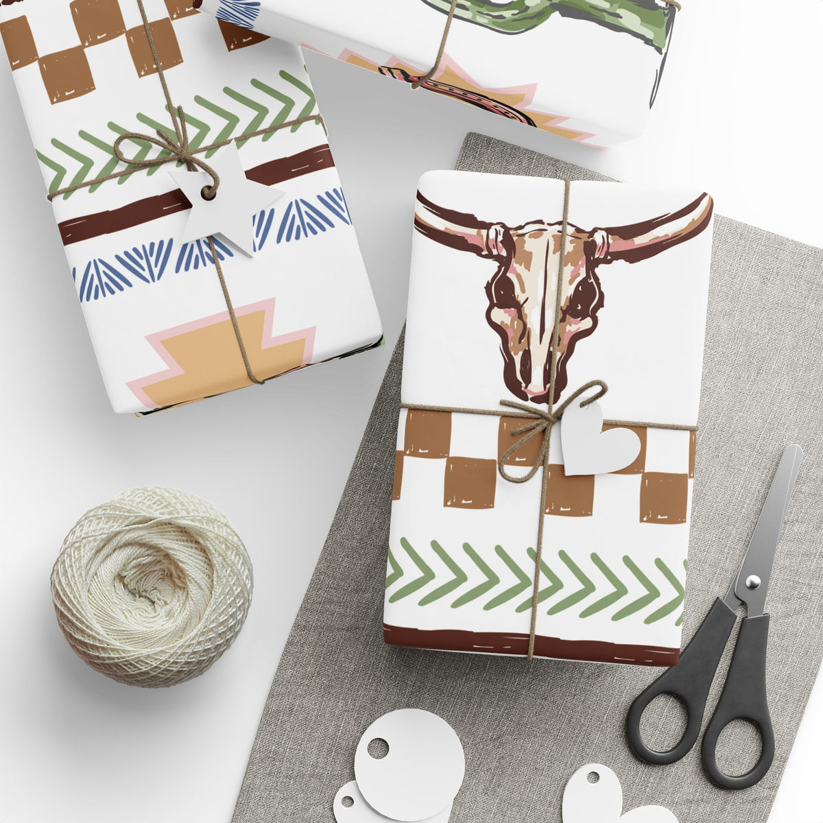 Western Holiday Wrapping Paper