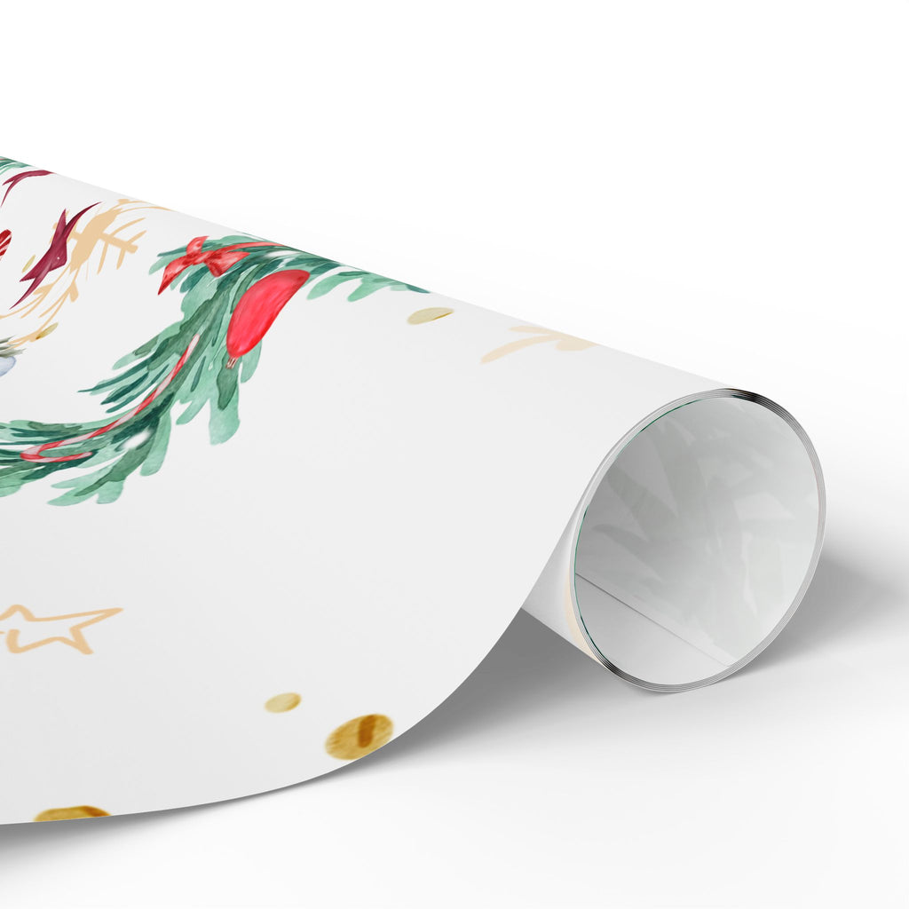 Snowmen & Evergreen Wishes Christmas Wrapping Paper
