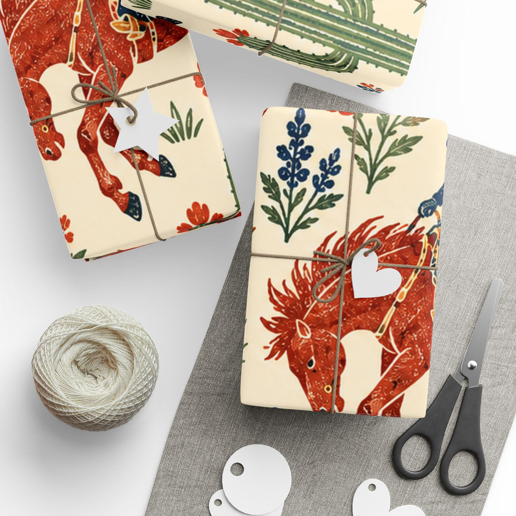 Desert Bronc Rodeo Wrapping Paper