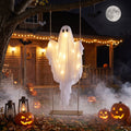 5ft Hanging Swing Ghost Decoration with LED String Lights