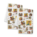 Baha Ranch Vintage Cowgirl Collage Dish Towels Set of 2