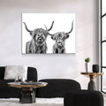 Highland Cows Canvas Wall Art