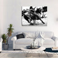 Barrel Racing Girl Canvas Wall Art