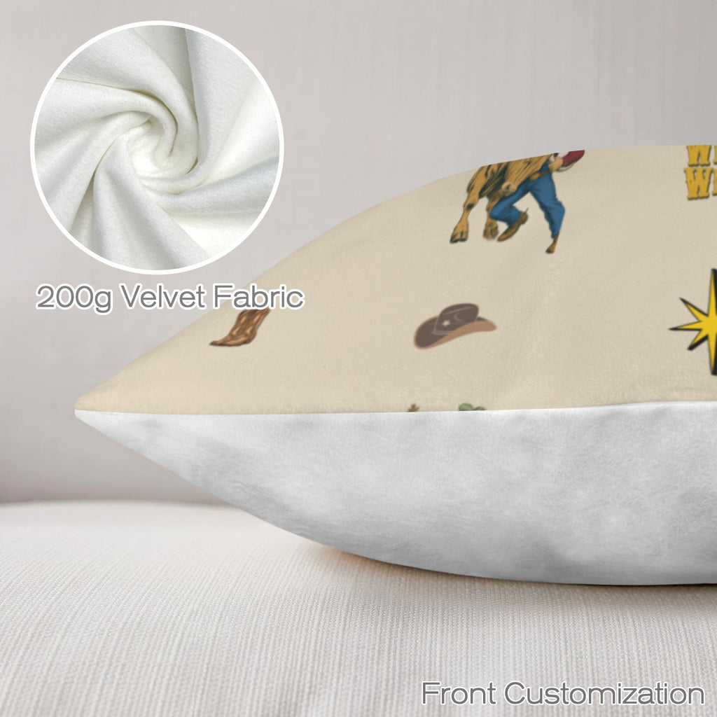 Baha Ranch The Last Round Up Throw Pillow