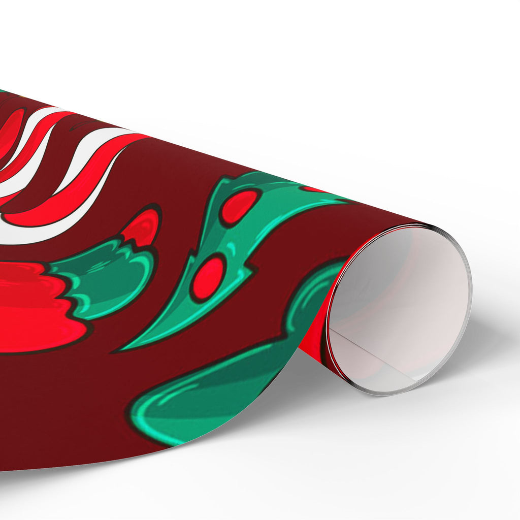 Candy Canes & Highland Cheer Christmas Wrapping Paper