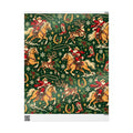 Santa’s Reindeer Roundup Western Christmas Wrapping Paper