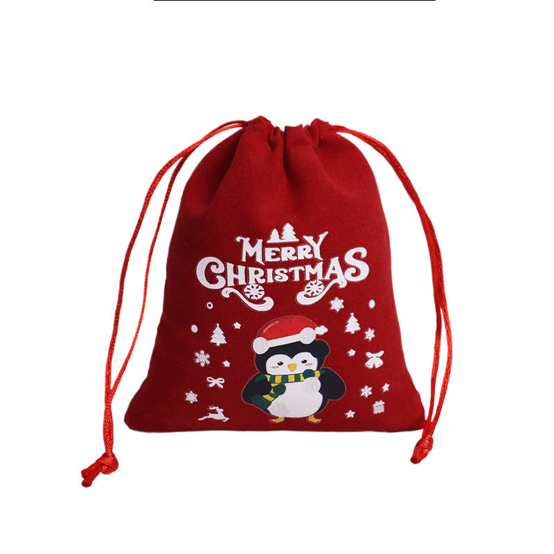 Christmas Gift Velvet/linen Drawstring Bags