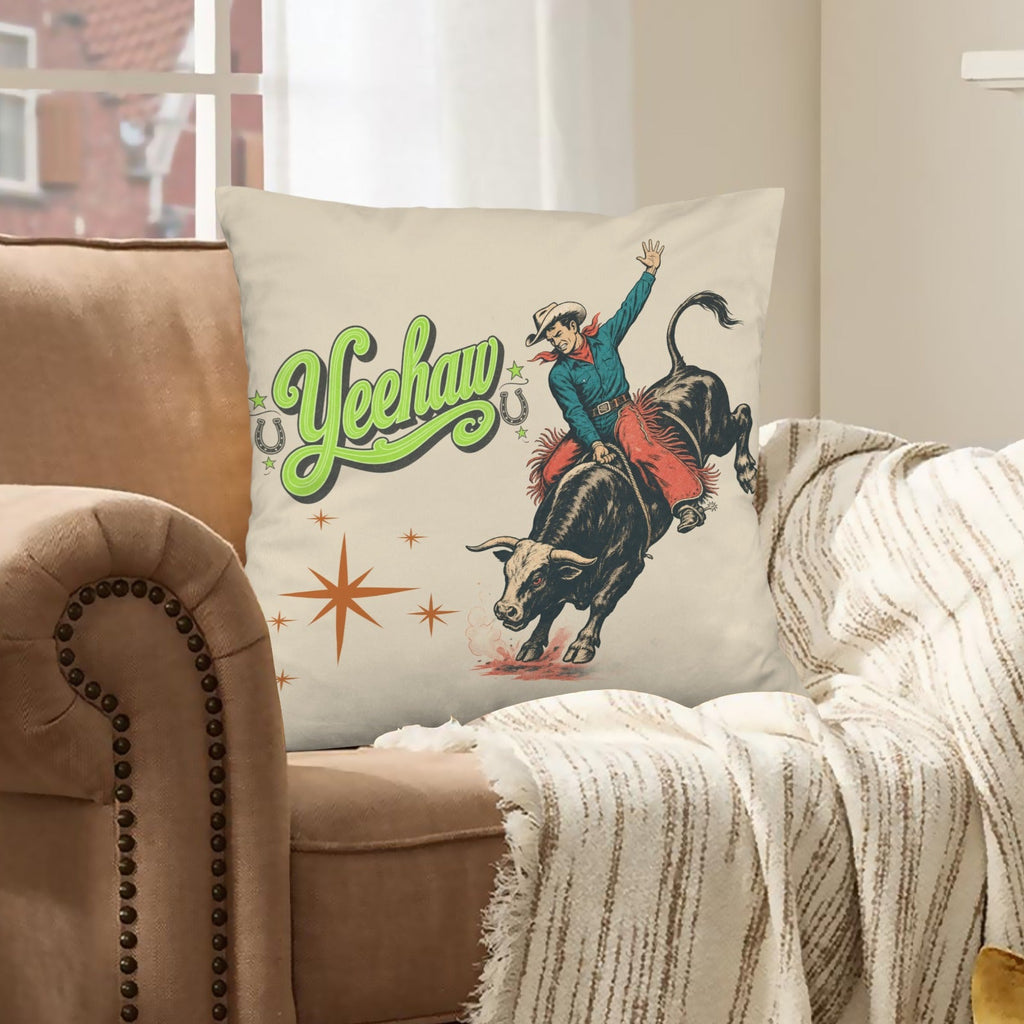 Baha Ranch The Last Roundup Yeehaw Throw Pillow Cover