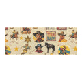 Vintage Cowboy Collage Floor Rug Runner Indoor 60" x 22"