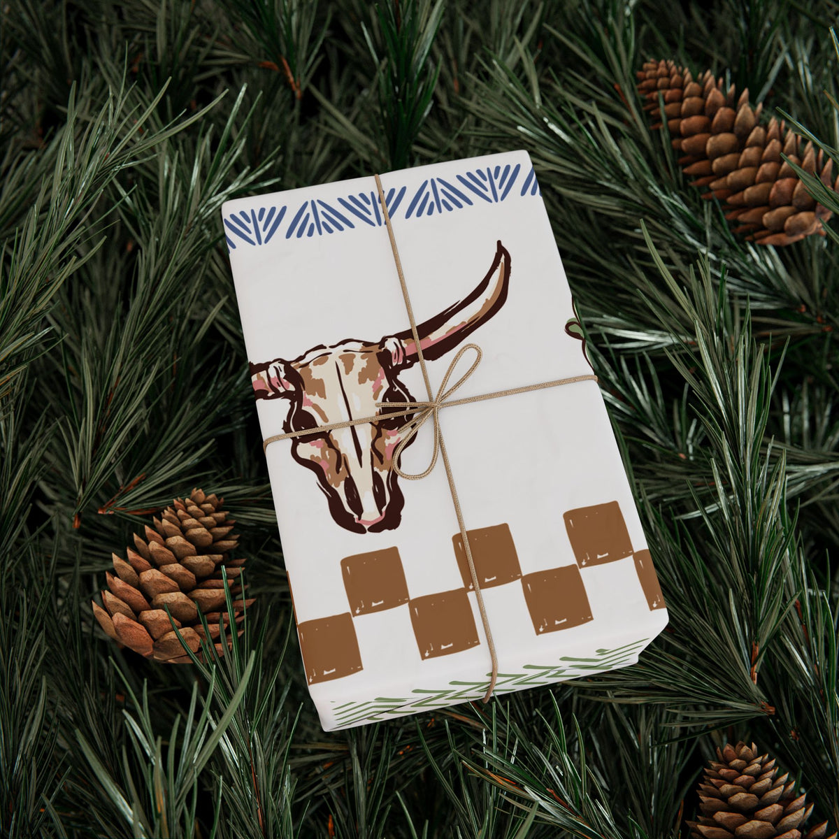 Western Holiday Wrapping Paper