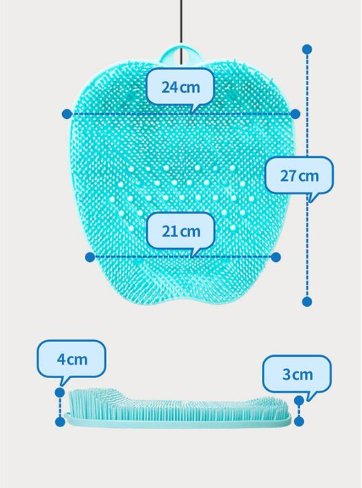 Shower Foot Massager Scrubber Cleaner Washing Massage Tools Pad Mat Cleaning Brush