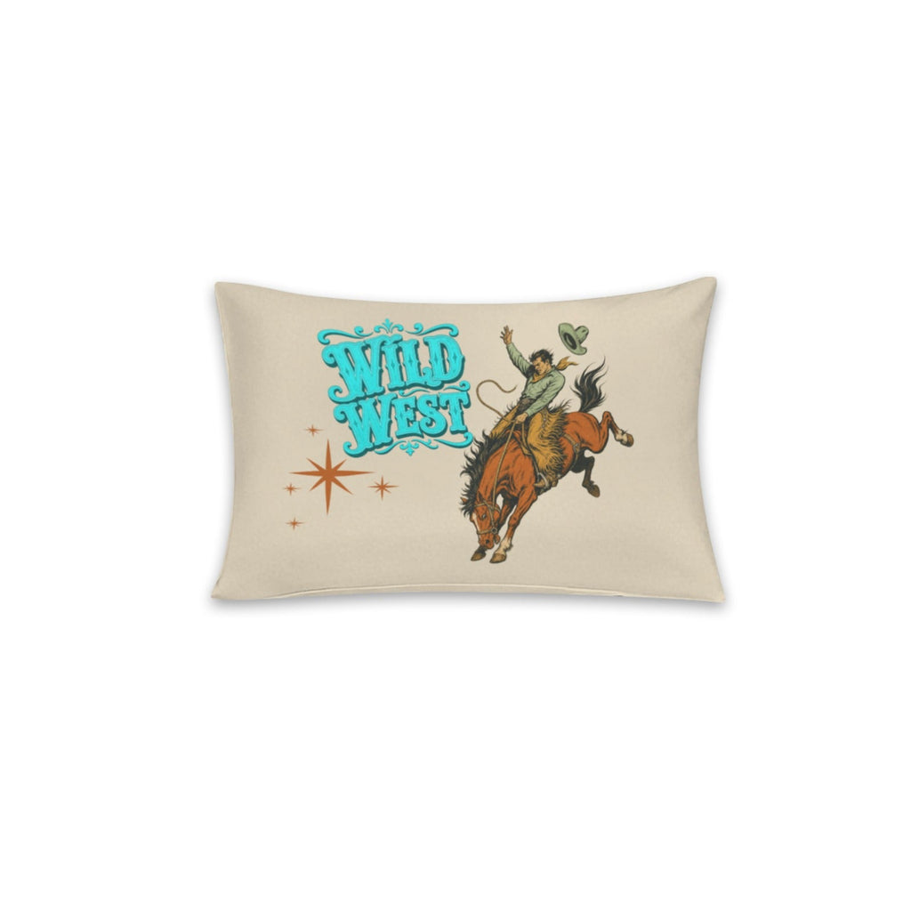 The Last Roundup Bronc Rider Wild West Pillow Case