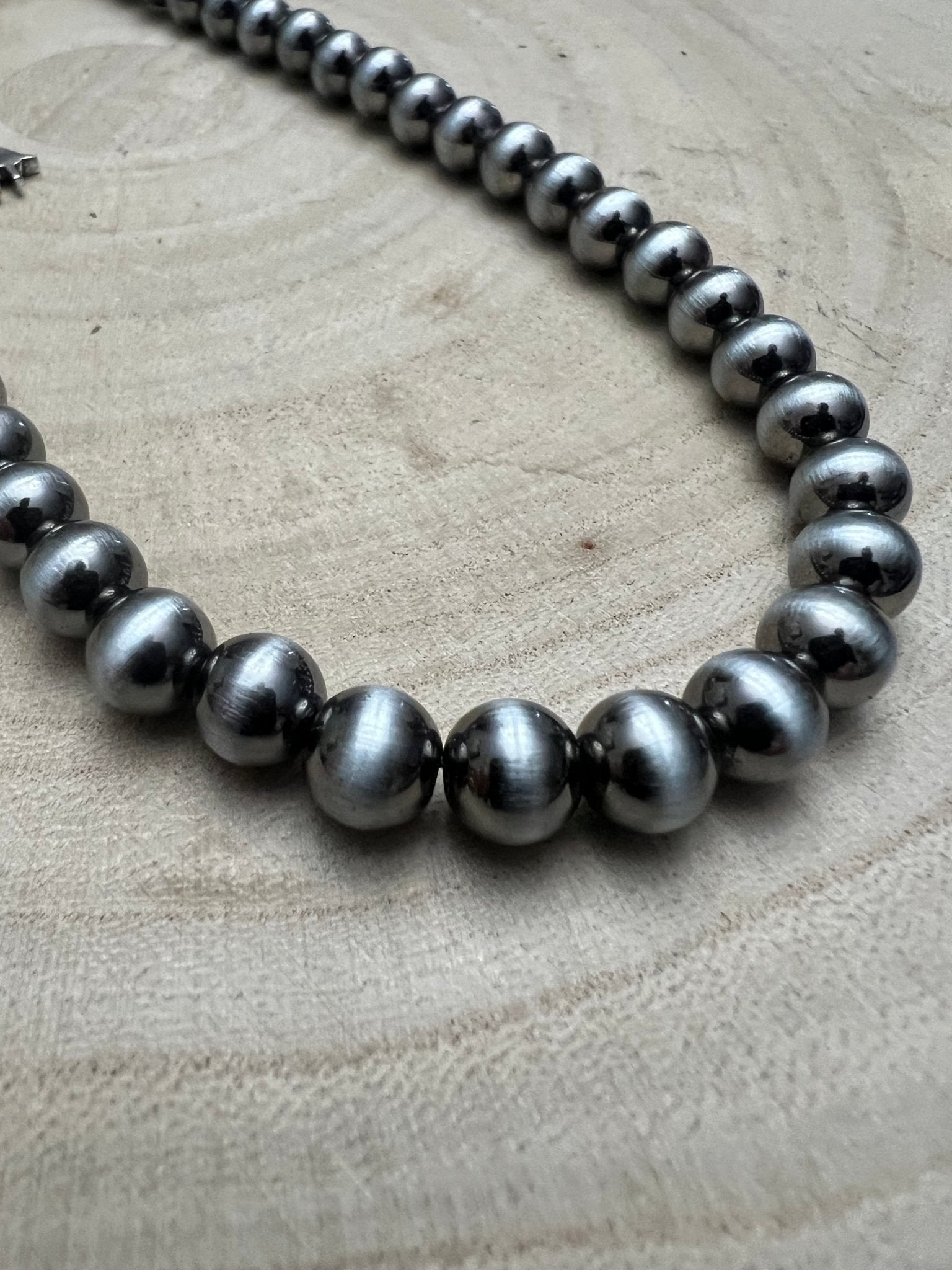 8mm Fashion Pearl Choker Necklace & Earring Set — Western Adjustable Set