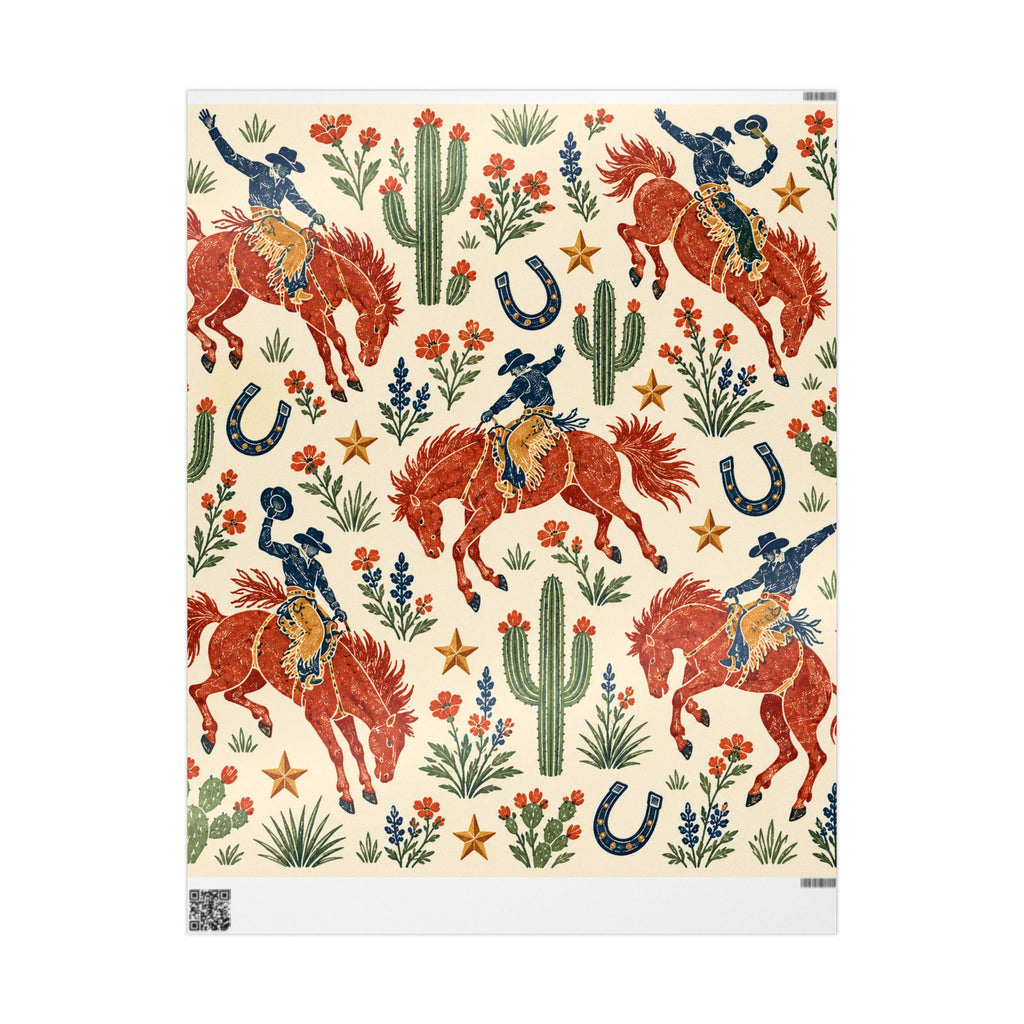 Desert Bronc Rodeo Wrapping Paper