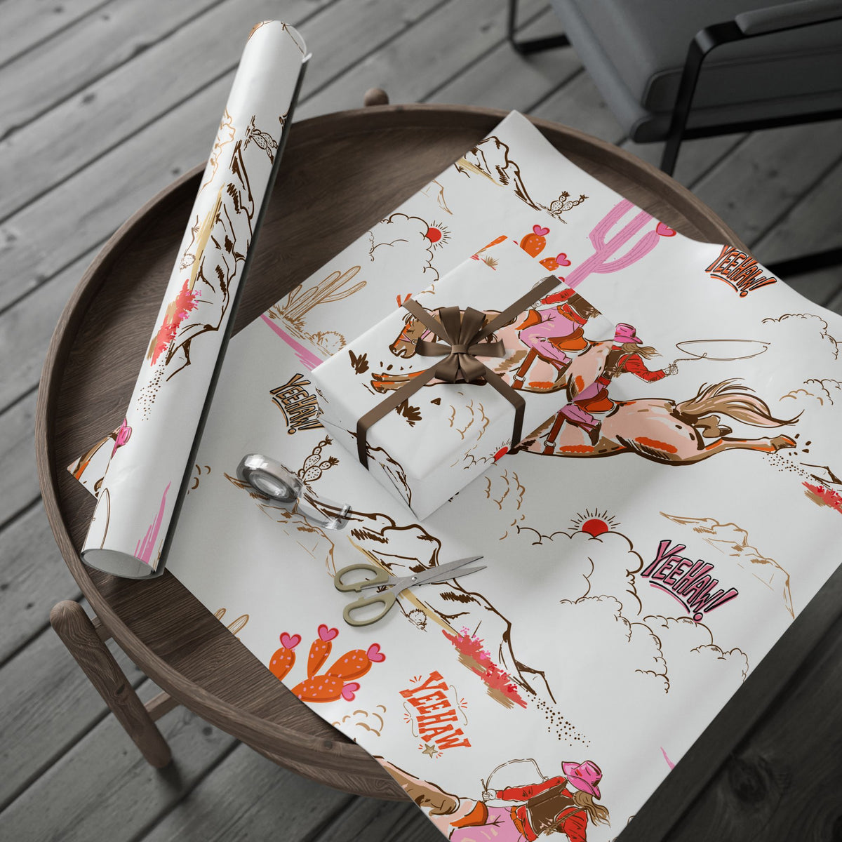Yee-Haw, Cowgirl! Western Wrapping Paper