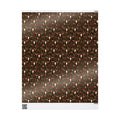 Longhorn & Holly Western Christmas Wrapping Paper