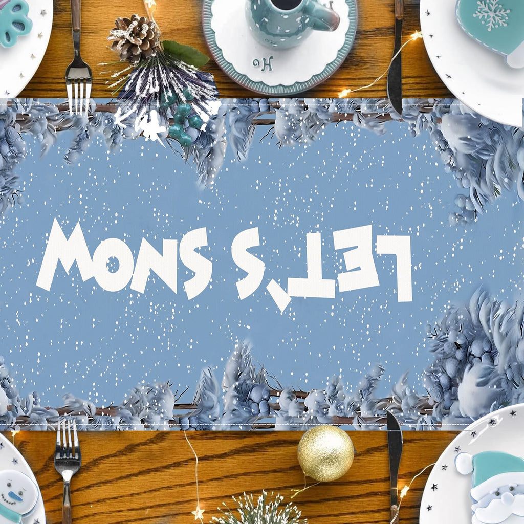 Christmas Snowman Table Runner