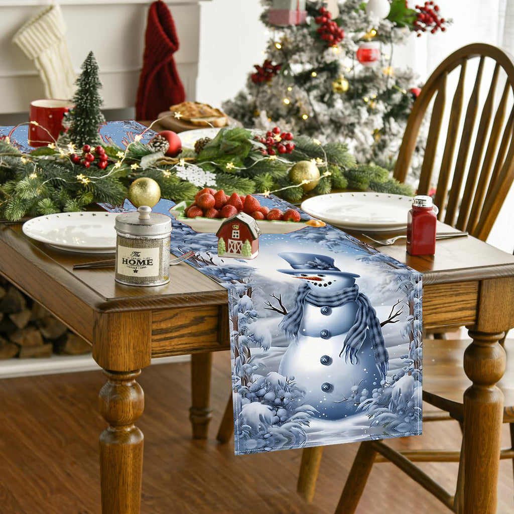 Christmas Snowman Table Runner
