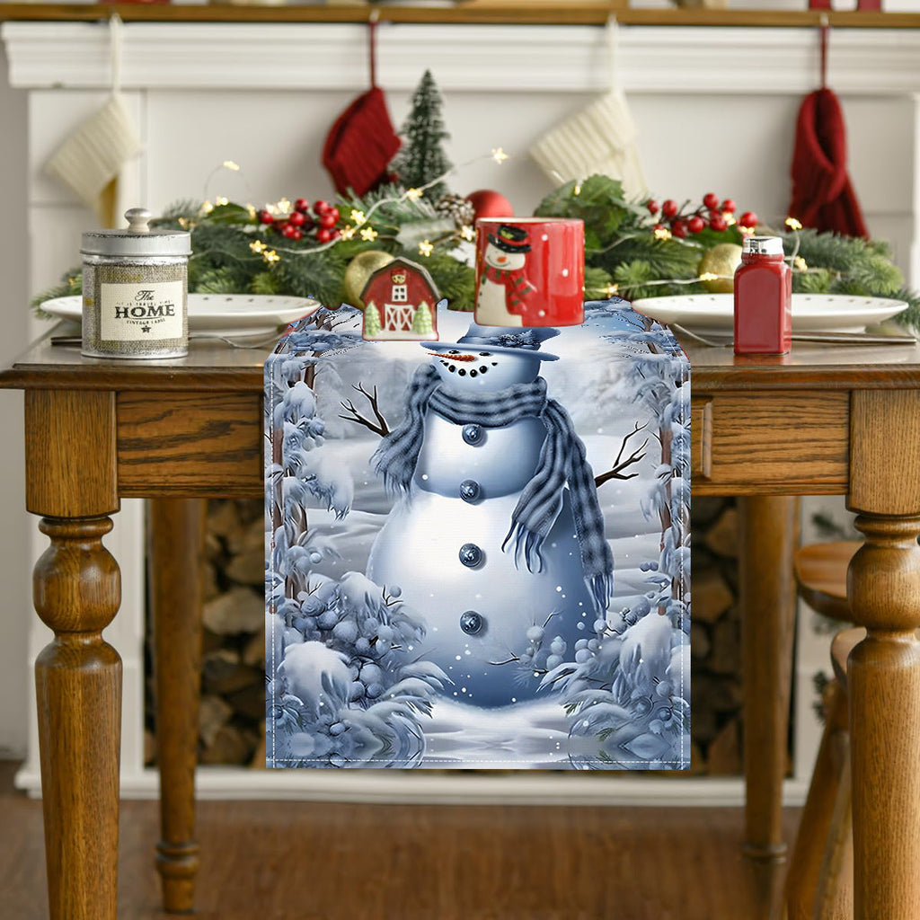 Christmas Snowman Table Runner