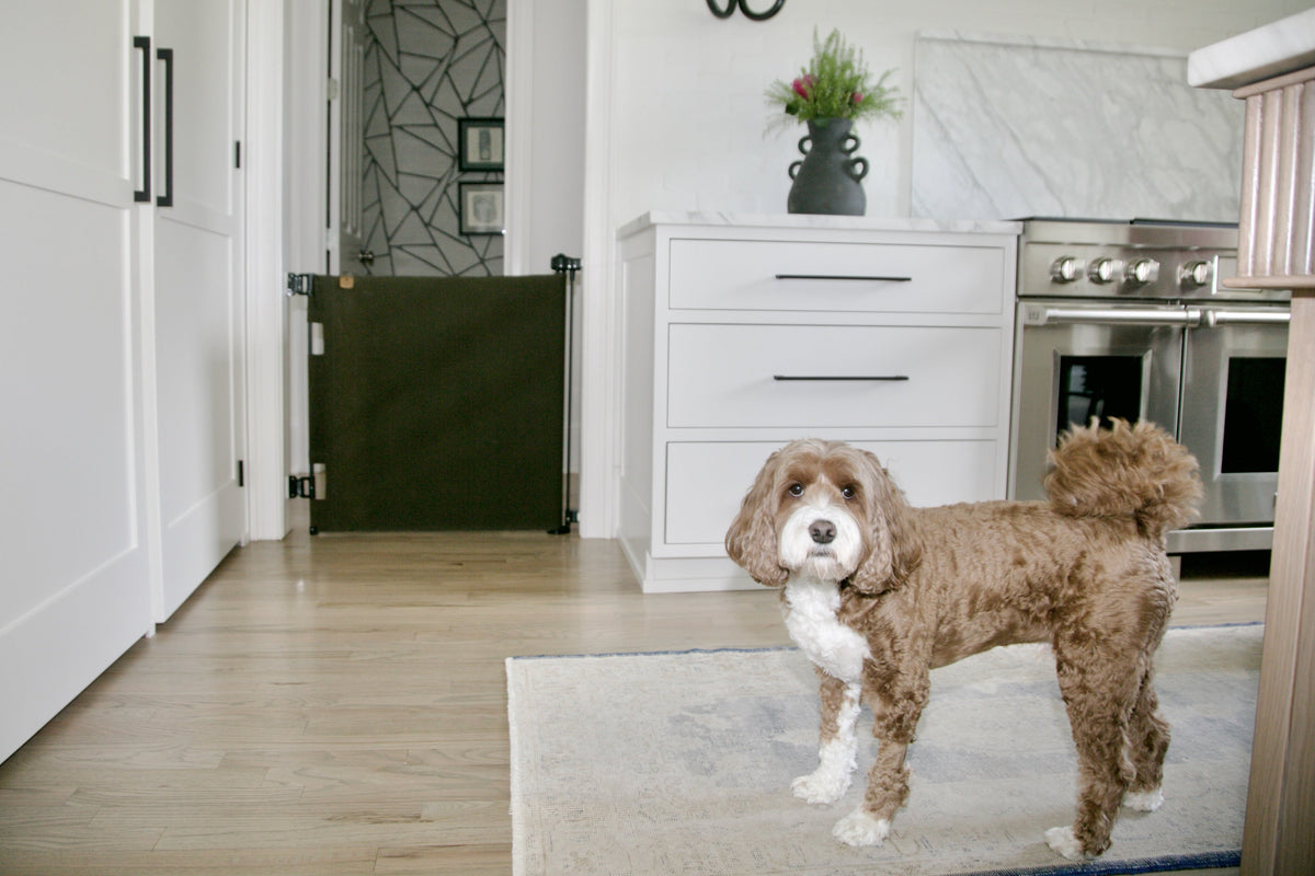 Oil Waxed Canvas Pet Safety Gate