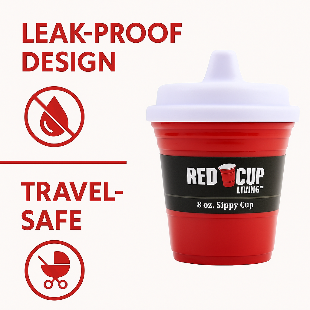 8oz Unbreakable Kids Sippy Cup - Premium Quality, Easy-to-Hold, Perfect for Tummy Time Pack of 2