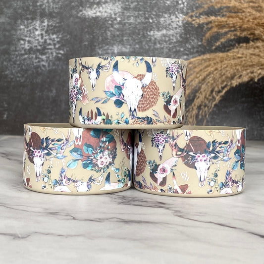 BOHO ANTLER  Boot  Brown floral