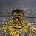 Solar Powered Sunflower Lantern Outdoor Waterproof Iron Art Hollow Garden Decor Hanging Light Factory